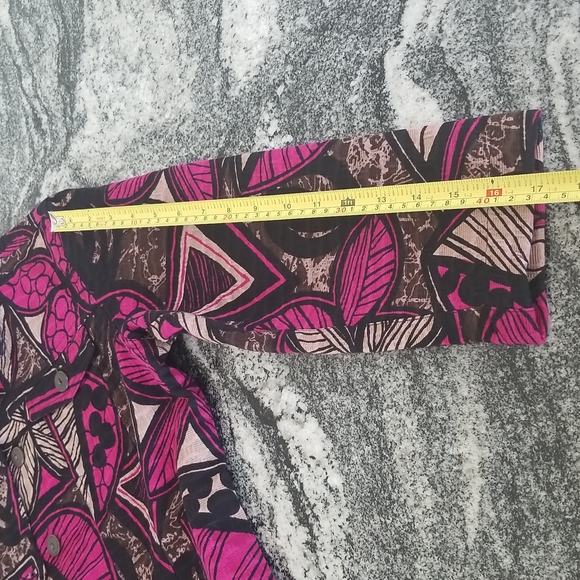 (M) Parsley & Sage Blazer Colorful and Fun 100% Cotton Shell Business Casual - Picture 6 of 7